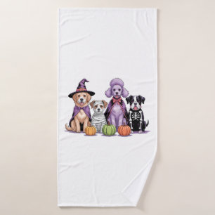 Halloween Squad Dog Bath Towel