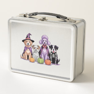 Halloween Squad Dog Metal Lunch Box