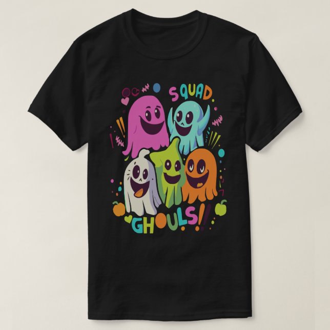 Halloween Squad Ghouls T-Shirt (Design Front)