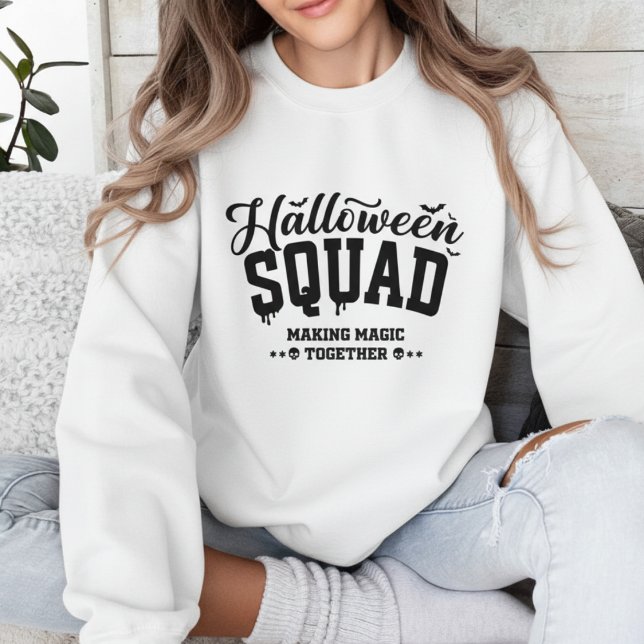 Halloween Squad Making Magic Together Typography Sweatshirt (Halloween Squad Making Magic Together Typography Sweatshirt
)