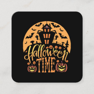 Halloween Square Business Card