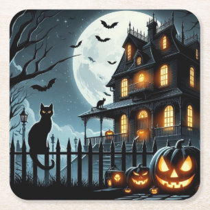 Halloween Square Paper Coaster