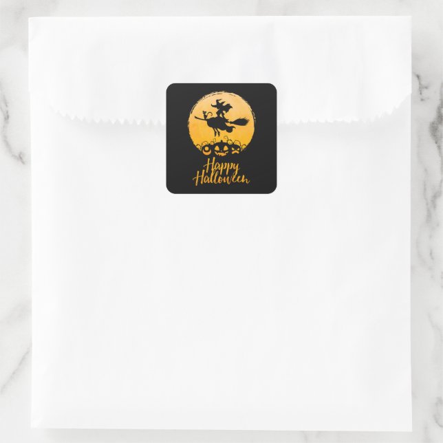 Halloween Square Sticker (Bag)