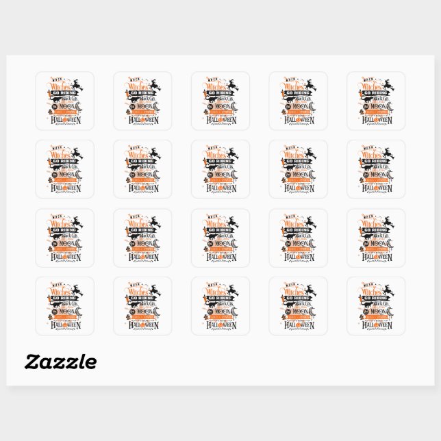 Halloween Square Sticker (Sheet)