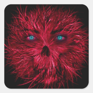 Halloween  Square Stickers/Creepy Monster Sticker