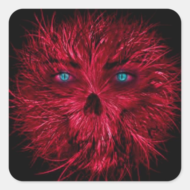Halloween  Square Stickers/Creepy Monster Sticker (Front)