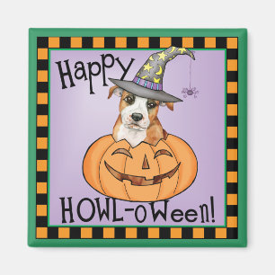 Halloween Staffordshire Bull Terrier Magnet