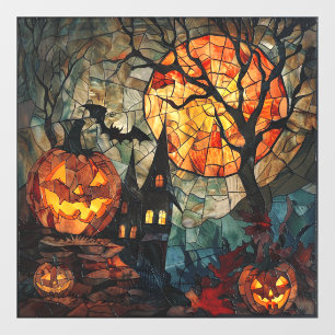 Halloween Stained Glass Art Window Clings