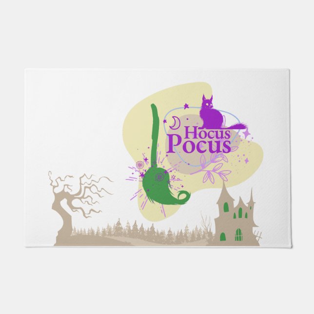Halloween Stamp Collection "Hocus Pocus" Doormat (Front)