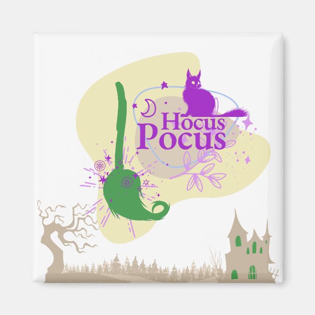 Halloween Stamp Collection "Hocus Pocus" Magnet (Front)