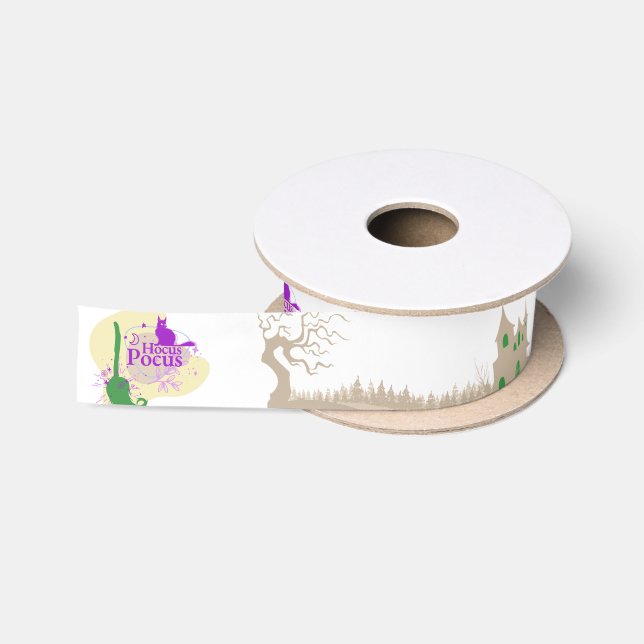 Halloween Stamp Collection "Hocus Pocus" Satin Ribbon (Spool)