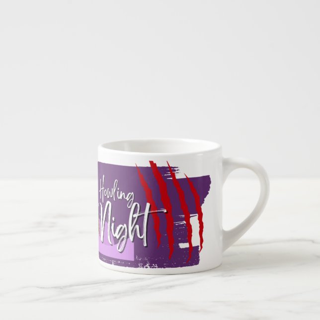 Halloween Stamp Collection "Howling Night"  Espresso Cup (Right)