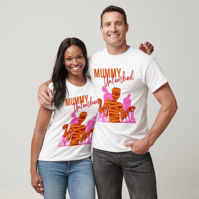 Halloween Stamp Collection "Mummy Unleashed" T-Shirt (Unisex)