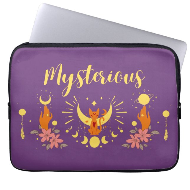 Halloween Stamp Collection "Mysterious" Laptop Sleeve (Front)