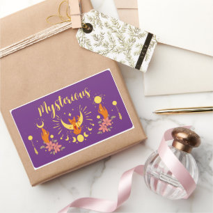 Halloween Stamp Collection "Mysterious"  Rectangular Sticker