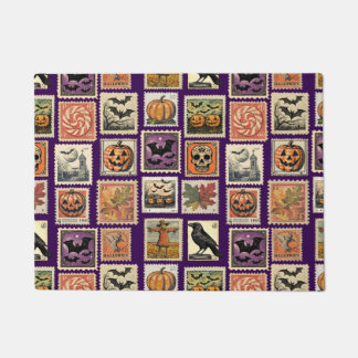Halloween Stamp Pattern Doormat