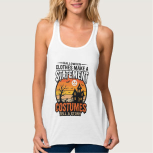 Halloween Statement Costumes Vintage T-Shirt Desig Singlet