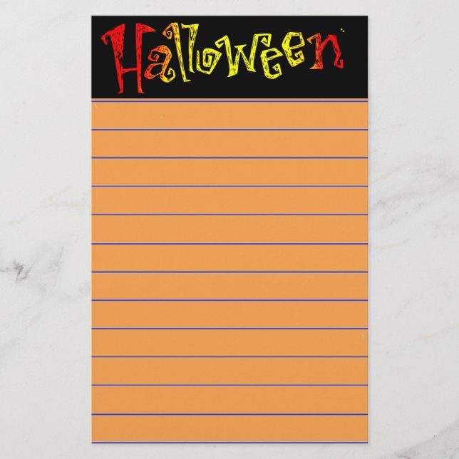 Halloween Stationery (Front)