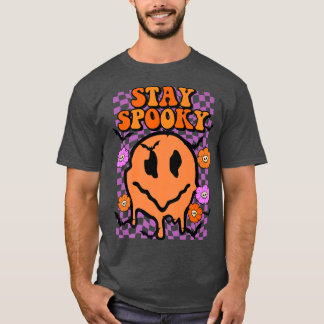 Halloween Stay Spooky Melting Face Premium  T-Shirt