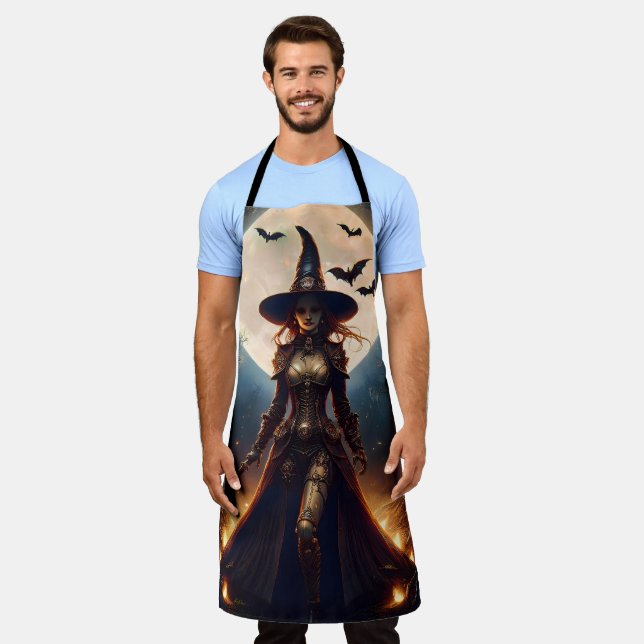 Halloween Steampunk Forest Witch Apron (Worn)