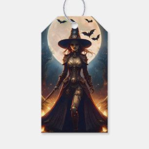 Halloween Steampunk Forest Witch Gift Tags
