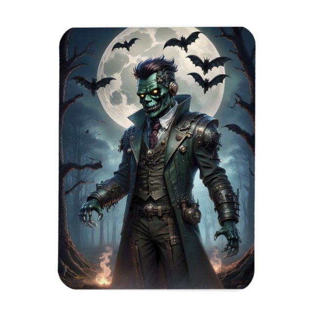 Halloween Steampunk Frankenstein's Monster Magnet (Vertical)
