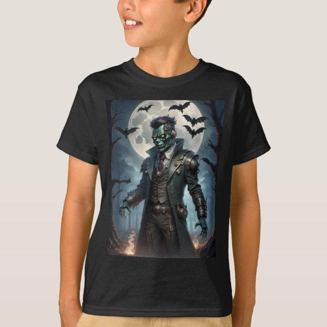 Halloween Steampunk Frankenstein's Monster T-Shirt (Front)