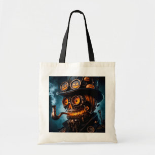 Halloween Steampunk Gothic Jack-O-Lantern Tote Bag