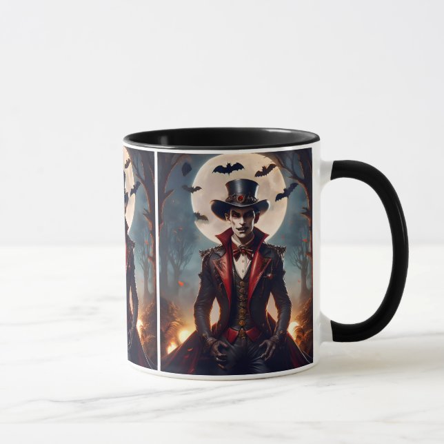 Halloween Steampunk Gothic Zombie Vampire Mug (Right)