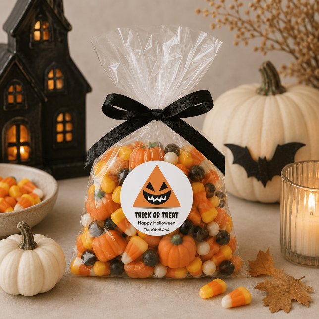Halloween Sticker – Triangle Pumpkin Face (Creator Uploaded)