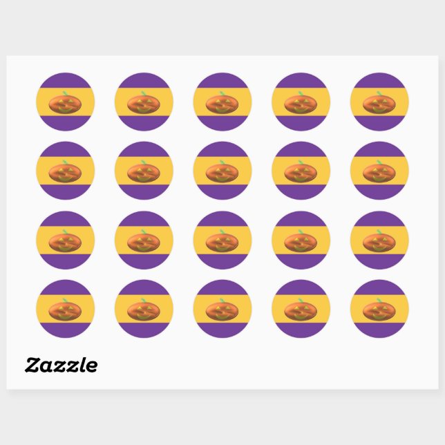 Halloween Stickers Jack-o-Lantern (Sheet)