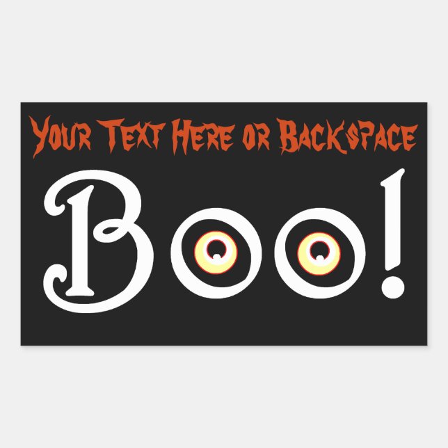 Halloween Stickers Personalised Halloween Stickers (Front)