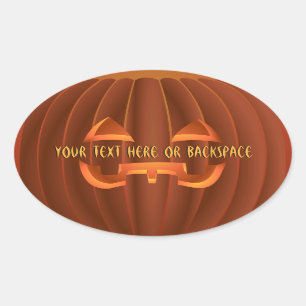 Halloween Stickers Personalised Pumpkin Stickers