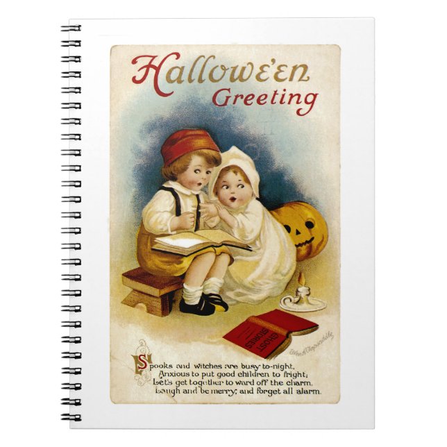 Halloween Storytelling Spiral Notebook (Front)