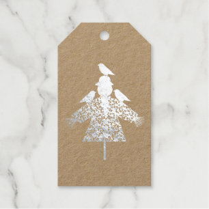 Halloween Straw Scarecrow and Ravens Custom Gift Tags