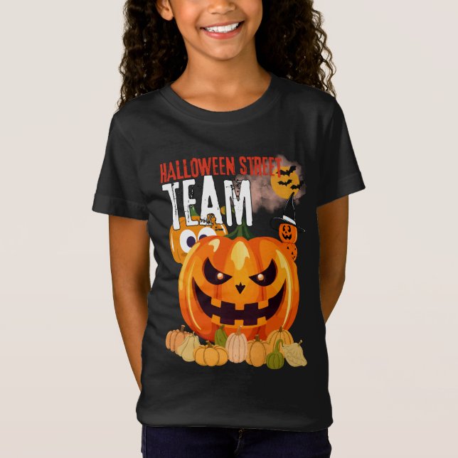 Halloween Street Team  Boo Funny and Cute T-Shirt (Front)