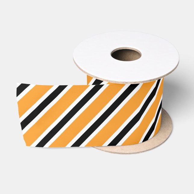 Halloween Stripe 16 Satin Ribbon (Spool)