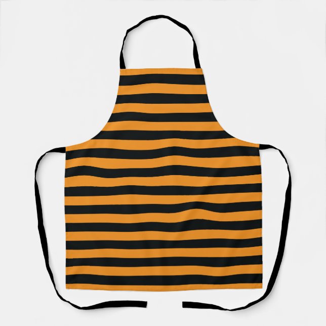 Halloween Stripes Apron (Front)