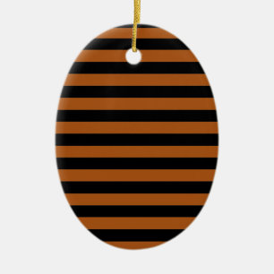 Halloween Stripes Ceramic Tree Decoration