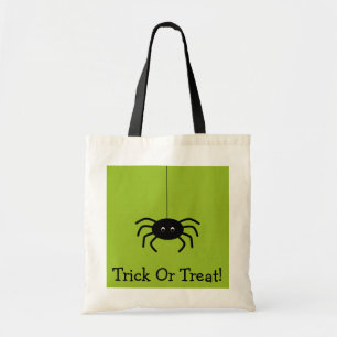 Halloween Stripes Spider Trick Or Treat Bag