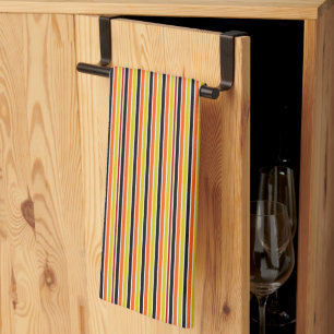 Halloween Stripes Tea Towel