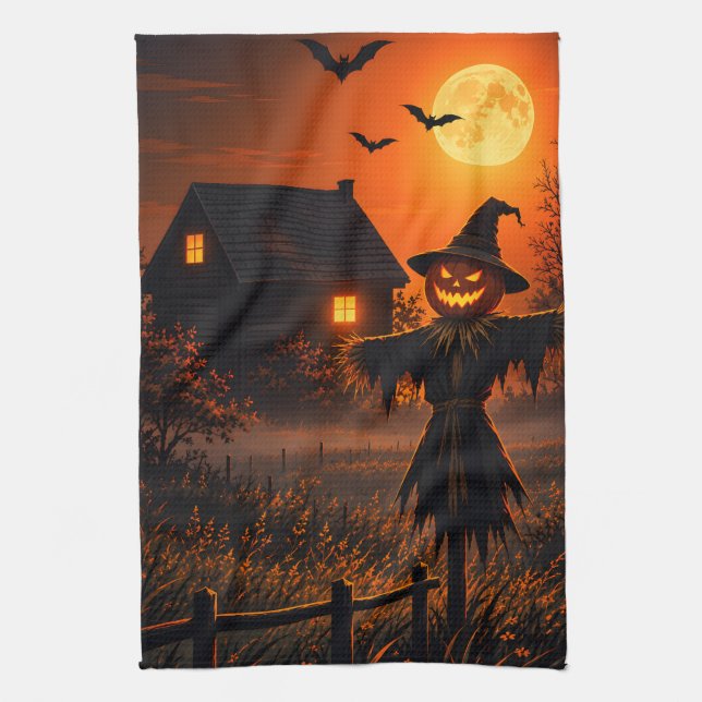Halloween-style kitchen towel (Vertical)
