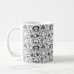 Halloween styled pattern, coffee mug