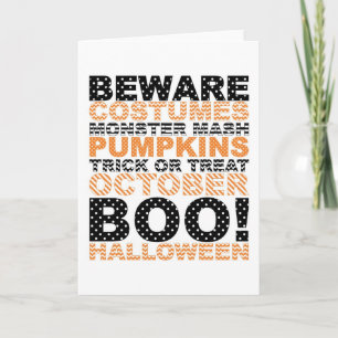 Halloween Subway Art Card