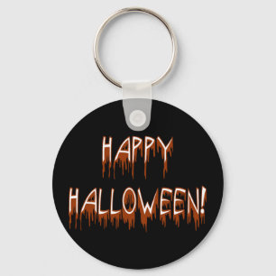 Halloween Suffering Text Key Ring