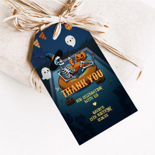 Halloween Summerween Pool Birthday Favor Tags