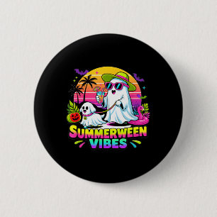 Halloween Summerweens Funny Ghosts Walking Dog 6 Cm Round Badge