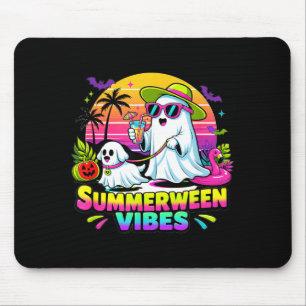 Halloween Summerweens Funny Ghosts Walking Dog Mouse Pad