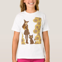 “Halloween Sunflower Witch Kids’ T-Shirt”