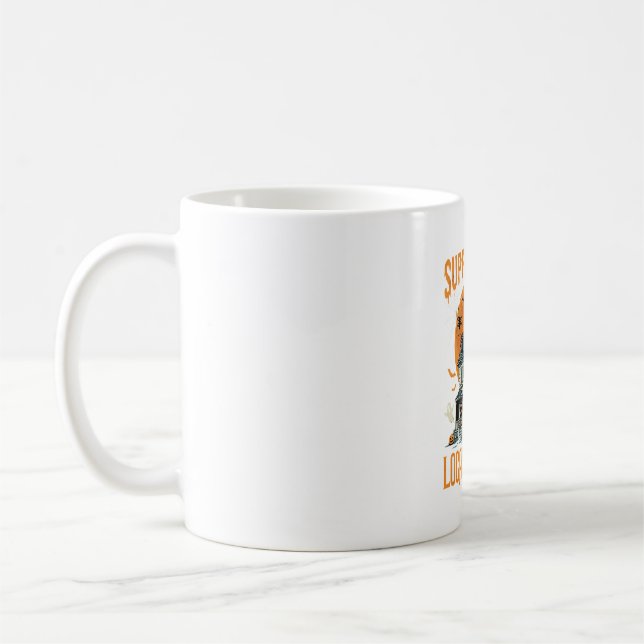 Halloween Support Your Local Witches Haunted House Coffee Mug (Left)